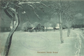 Brandbaude, widok od strony Mostowic, ok. 1915r.